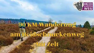 Wandern am HEIDSCHNUCKENWEG | 90KM in 3 TAGEN | Weitwandern mit ZELT