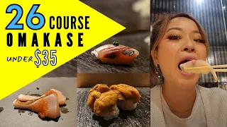 INSANE Omakase Deal: 26 Courses for UNDER $35 in Shinjuku, Tokyo Japan 2023