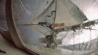 HOLY SHIP!  Lightning Storm at Sea- Sailing Vessel Delos Ep. 235