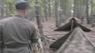 Установка палатки. Укрытие от непогоды в Вермахте /   Shelter from the weather. Wehrmacht