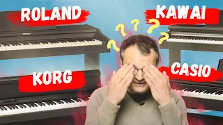 🤩"Слепой" тест ПИАНИНО! // 🎹Casio Vs 🎹Roland Vs 🎹Kawai