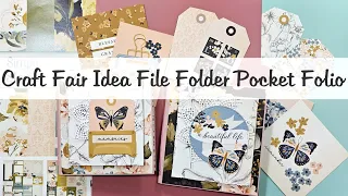 Dollar Tree File Folder into   Memory Keeping Pocket Folio Perfect  Craft Fairs