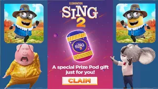 Minion rush special prize pod gift SING 2 claim gift gameplay walkthrough  ios android