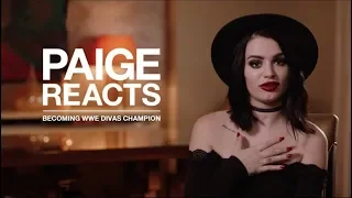 PAIGE REACTS to her first WWE Divas SURPRISE CHAMPIONSHIP