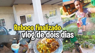 REBOCO FINALIZADO/ALMOÇO DELÍCIA/COLHEMOS ABÓBORA / VLOG DE 2 DIAS