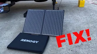 Renogy Solar Suitcase b01 Error with RV Solar on the Side Connection