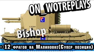 Bishop Гайд(Обзор) - 12 фрагов на Малиновке||Супер позиция||