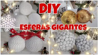 DIY Cómo hacer Esferas gigantes |Decoraciónes para el Árbol | manualidades Navideñas 2023