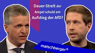 Kevin Kühnert (SPD) und Thorsten Frei (CDU) diskutieren über den Dauerstreit der Ampel |maischberger