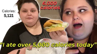 Amberlynn eating 5000+ calories on an off day.