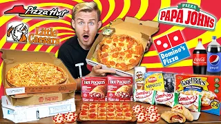 THE PIZZA OVERLOAD CHALLENGE! (15,000+ CALORIES)