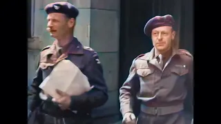The liberation of the Dutch town of Haarlem in 1945 in color! De bevrijding van Haarlem in 1945