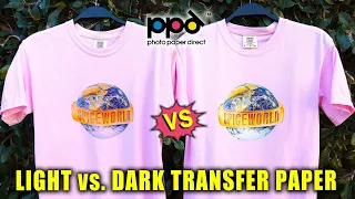 LIGHT VS. DARK TRANSFER PAPER: PHOTO PAPER DIRECT (+ WASH TEST!) || Lucykiins