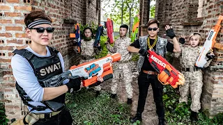 LTT Game Nerf War : Couple Warriors SEAL X Nerf Guns Fight Mr Close Crazy In Assassination Mission