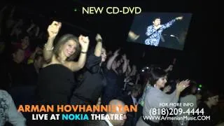 ARMAN HOVHANNISYAN LIVE CONCERT AT NOKIA THEATRE 2 CD DVD SET BY HAMIK G MUSIC