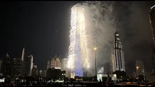 Dubai Burj Khalifa New year's eve fireworks 2020 in 4K - happy new year