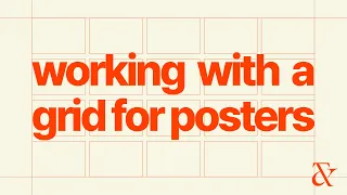 Working with a grid for poster design