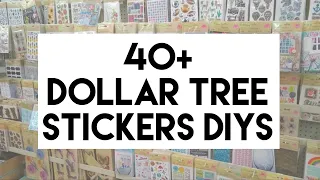 40+ DOLLAR TREE STICKERS DIYS 2022