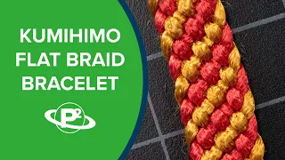 Flat Braid Kumihimo Bracelet Tutorial