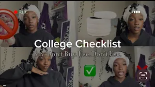 college checklist 💕