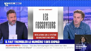 Maltraitance dans les Ehpad: Victor Castanet, l'auteur du livre "Les Fossoyeurs", invité de BFMTV