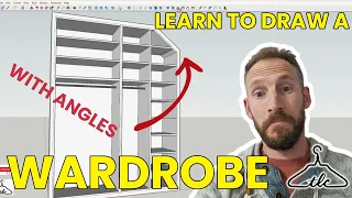 This Is How You Draw a WARDROBE VISUAL - Door Sizes | Angles | Shelf Thickness | Trim sizes & MORE