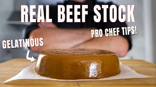 How To Make A Brown Beef Stock like NEVER BEFORE | Kitchen Stock Recipe