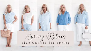 Spring Blues: Spring Outfits in Blue