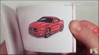 TWICE 2015 Ford Mustang Hand Drawn Flipbook Commercial