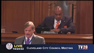 Cleveland City Council Meeting, October 24, 2022