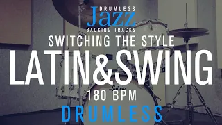 Latin Jazz & Swing | Switching The Style | Jazz Drumless Backing Tracks | 180 Bpm