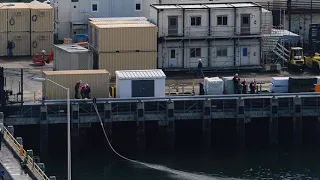 USS Nimitz Enters Dry Dock 2018