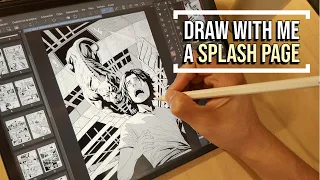 Draw with me | Working on a Splash Page