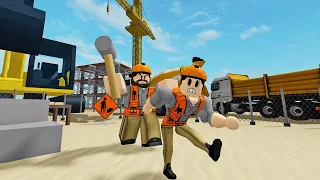 Horangi Dipaksa Bina Bangunan Tanpa Rehat!!! [Escape The Construction Site] (Roblox Malaysia)