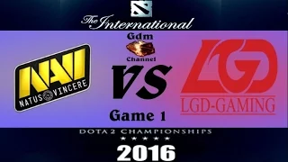 Na'Vi vs LGD, 1 игра, The International 2016  | 04.08.2016 [RU]