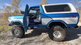 1978 Ford Bronco - Bahama Blue - Cold Start