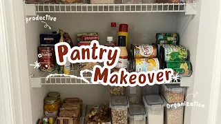Small Pantry Makeover || How to Organize a Small Pantry