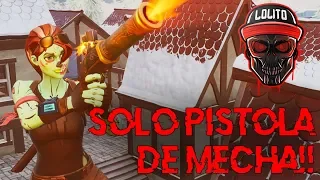 💀¡GANANDO SOLO con PISTOLA DE MECHA! 💀 ~ FORTNITE