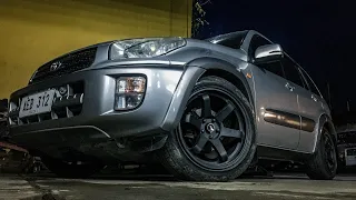 Full exhaust system on a 2001 Toyota RAV4