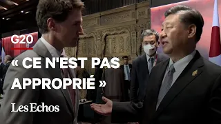 Echange tendu entre Justin Trudeau et Xi Jinping au G20