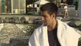 English - Novak Djokovic Meets Golden HEAD Ball Winner 2010