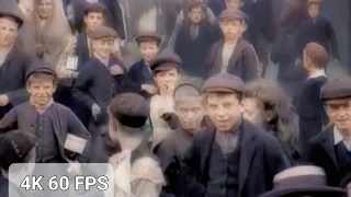 [ 4K, Ultra, 60FPS, color, AI, upscaled]  REAL HISTORICAL, RARE FOOTAGE Victorian England 1901