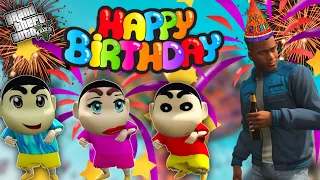 GTA 5 : Shinchan , Pinchan & Himawari Planning Franklin Birthday Party in GTA 5 ! JSS GAMER