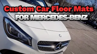 Custom Car Floor Mats For Mercedes-Benz | Custom Luxury Diamond Leather Floor Mats