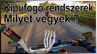 Kipufogó rendszerek motorra, milyen kipufogót vegyek ? - VLOG 50