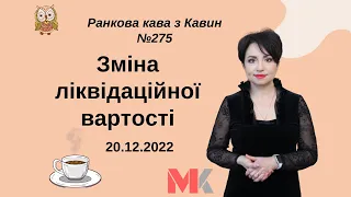 Зміна ліквідаційної вартості у випуску №275 Ранкової Кави з Кавин