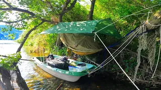 Fishing and camping in the sea and rivers of the Japanese countryside [30 hours survival]