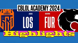 LOS GRANDES'a vs FURIA'a | CBLOL ACADEMY 2024 | Highlights | LOS VS FUR