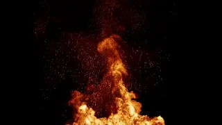 Burning Fire Loop - Fire Particle Black screen video background HD - Overlay effects free download