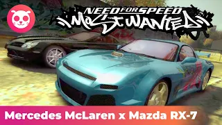 NFS Most Wanted 2005 | Rival Challenge Blacklist 2 | Mazda RX7 vs Mercedes McLaren